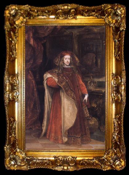framed  Miranda, Juan Carreno de Charles II As Grandmaster ofthe Golden Fleece, ta009-2